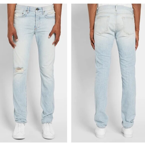 Rag & Bone | Standard Issue Slim Jean In Pool Blue - Picture 2 of 14